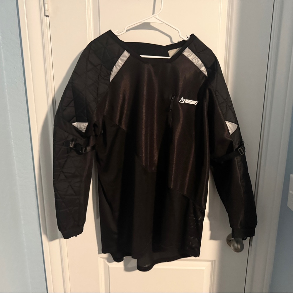 Answer Black and Dark Brown Padded Long Sleeve Paintball Jersey XXL